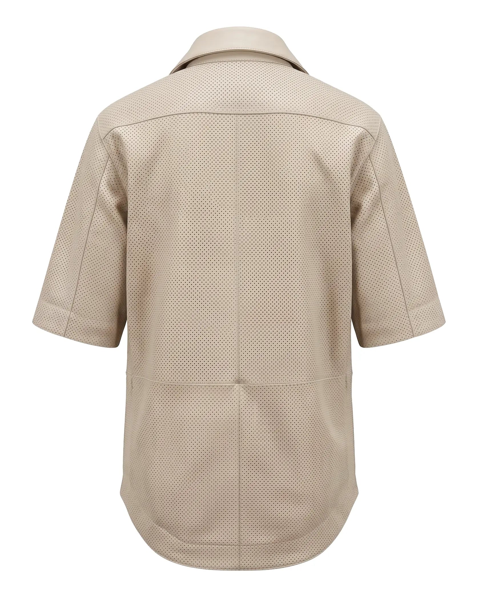 Blusa de piel off white