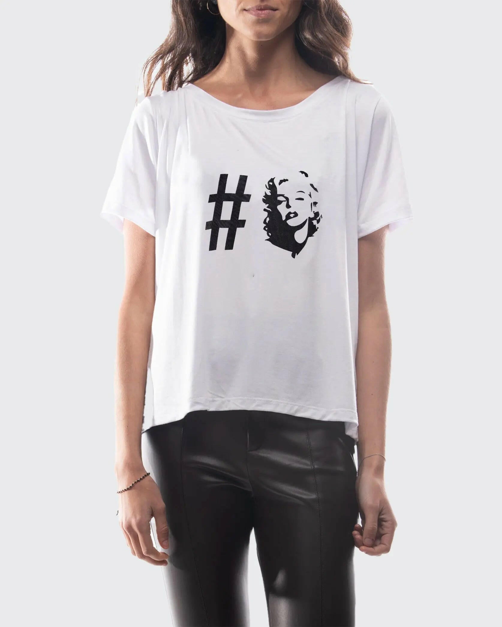 Playera Estampada Marilyn In-diferente