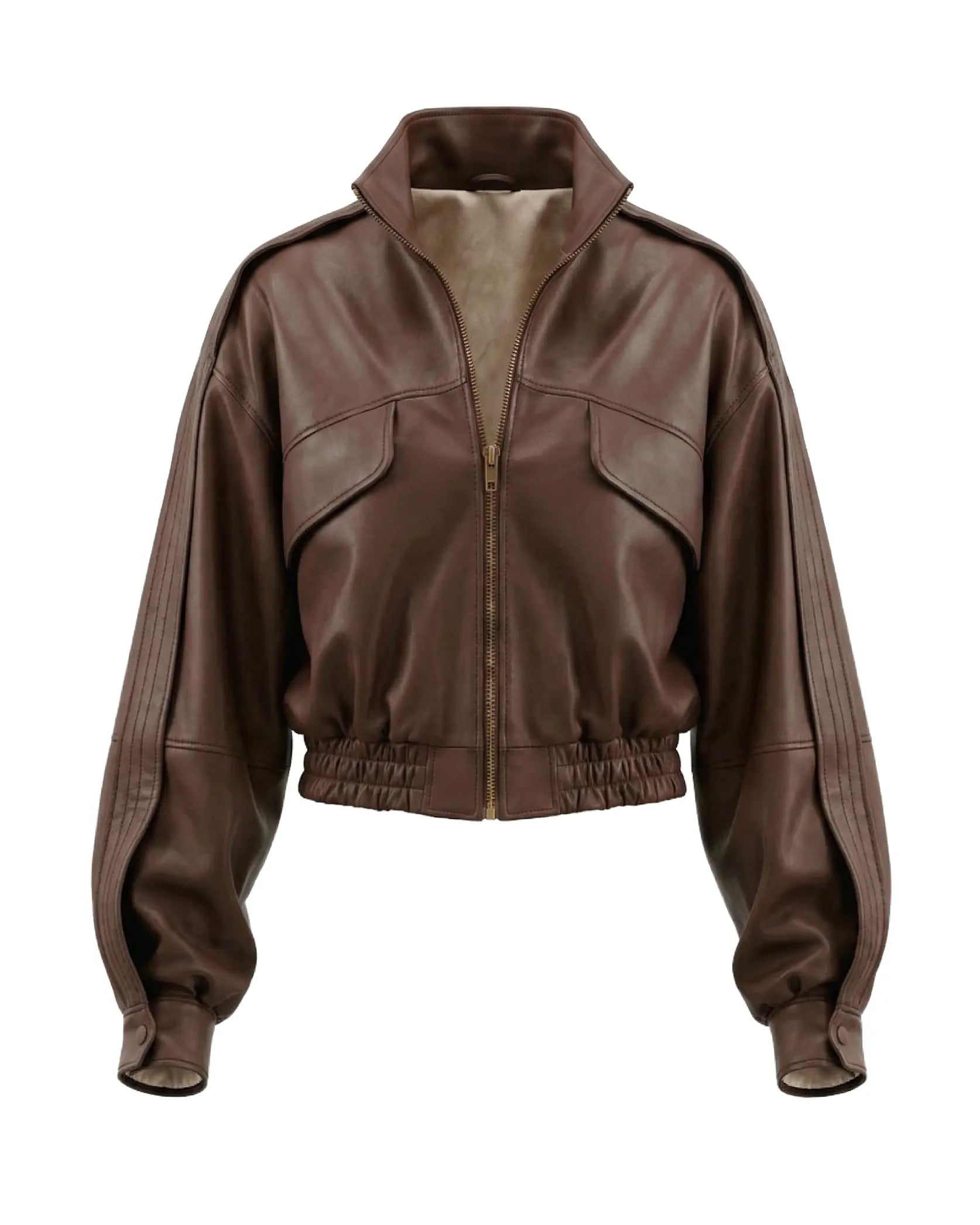Chamarra de piel bomber mujer | Sahara