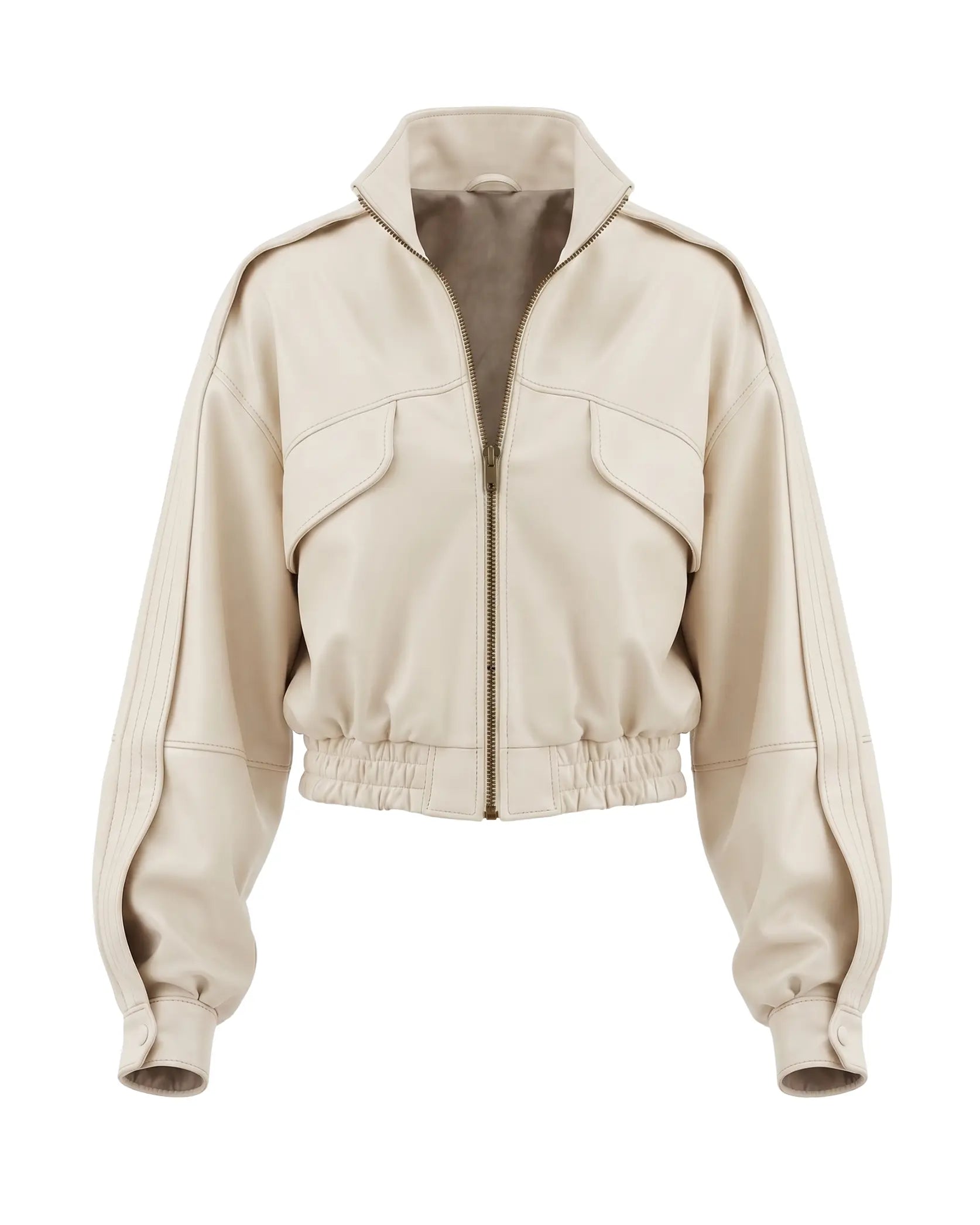 Chamarra de piel bomber mujer | Sahara